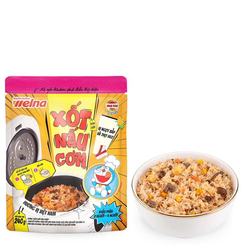 Xốt nấu cơm vị ngọt bắp và thịt heo